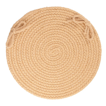 Wool Solids Chair Pad - S101 Wheat